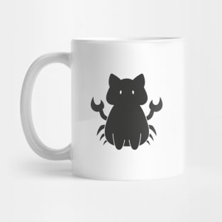 Cancer Cat Zodiac Sign (Black and White) Mug